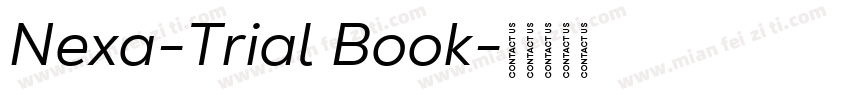 Nexa-Trial Book字体转换